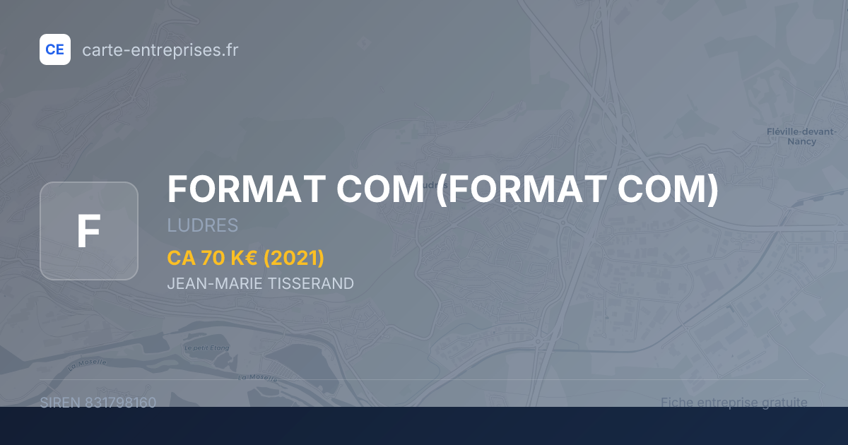 FORMAT COM — 831798160 — fiche entreprise