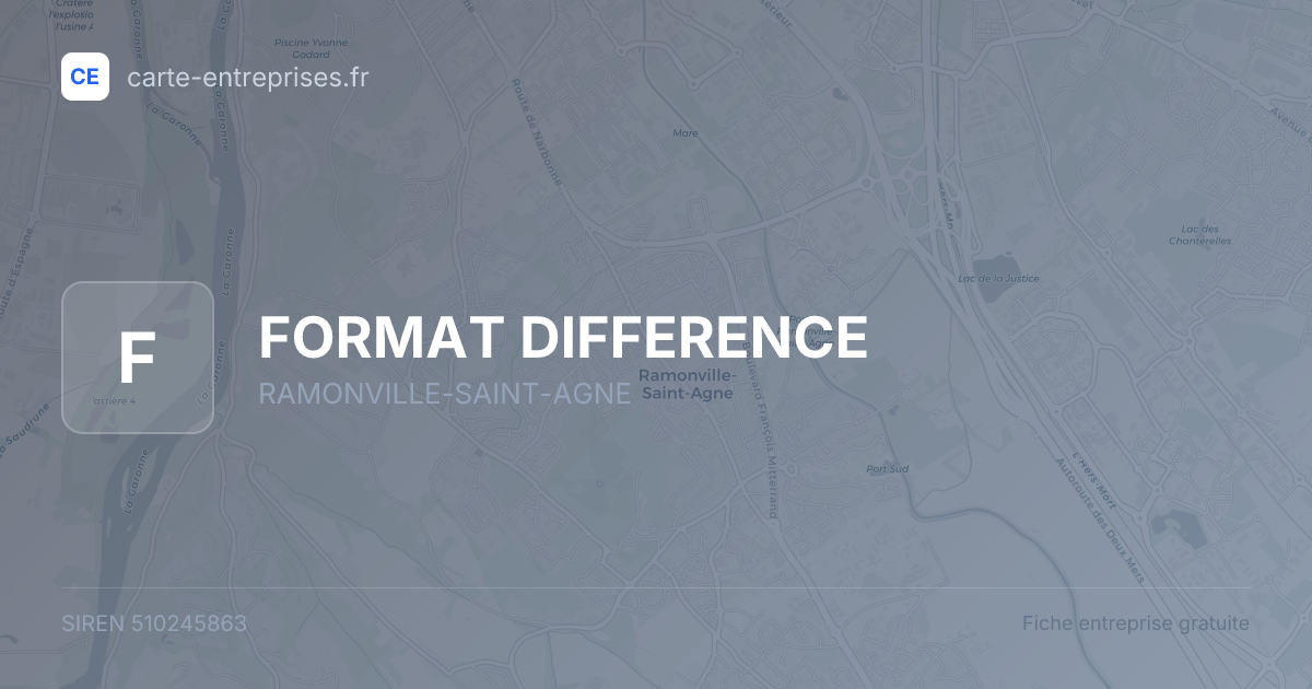 FORMAT DIFFERENCE — 510245863 — fiche entreprise