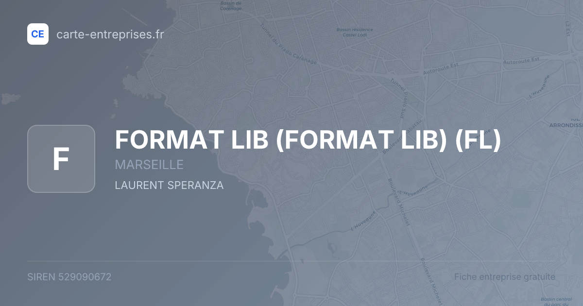 FORMAT LIB (FORMAT LIB) (FL) — 529090672 — fiche entreprise