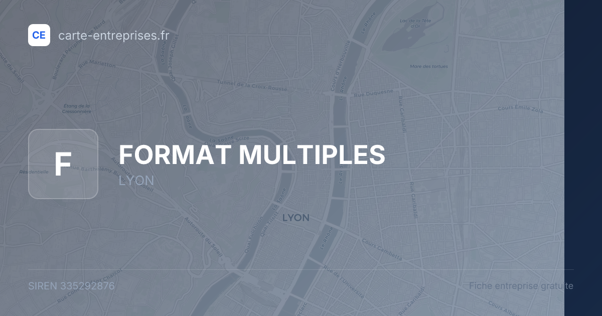 FORMAT MULTIPLES — 335292876 — fiche entreprise