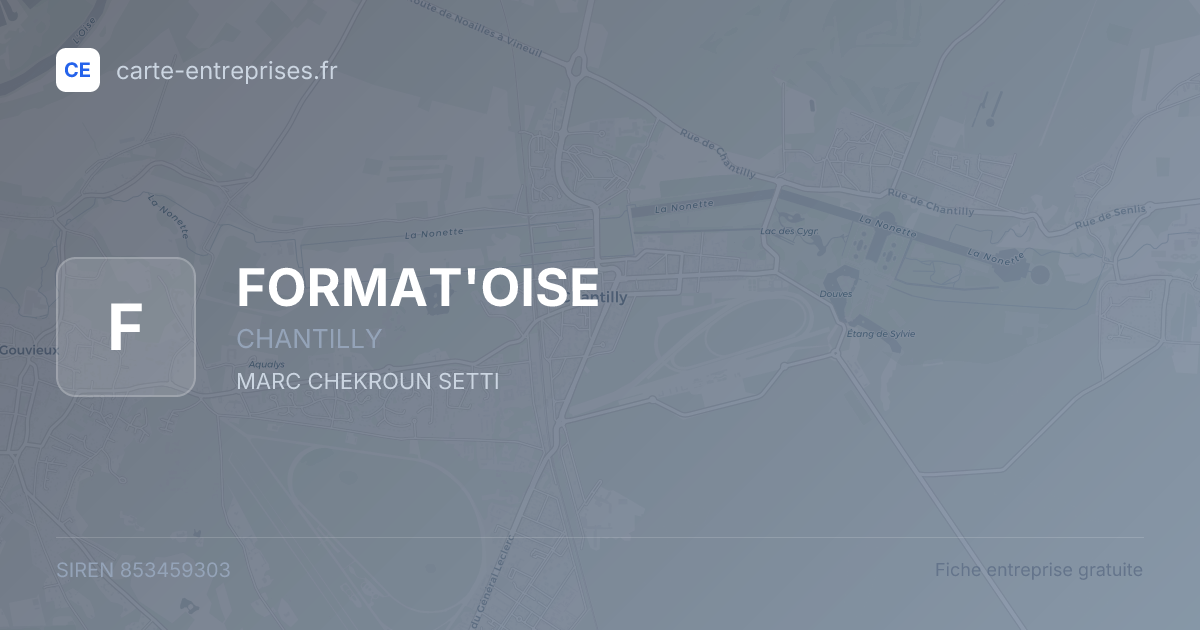 FORMAT'OISE — 853459303 — fiche entreprise