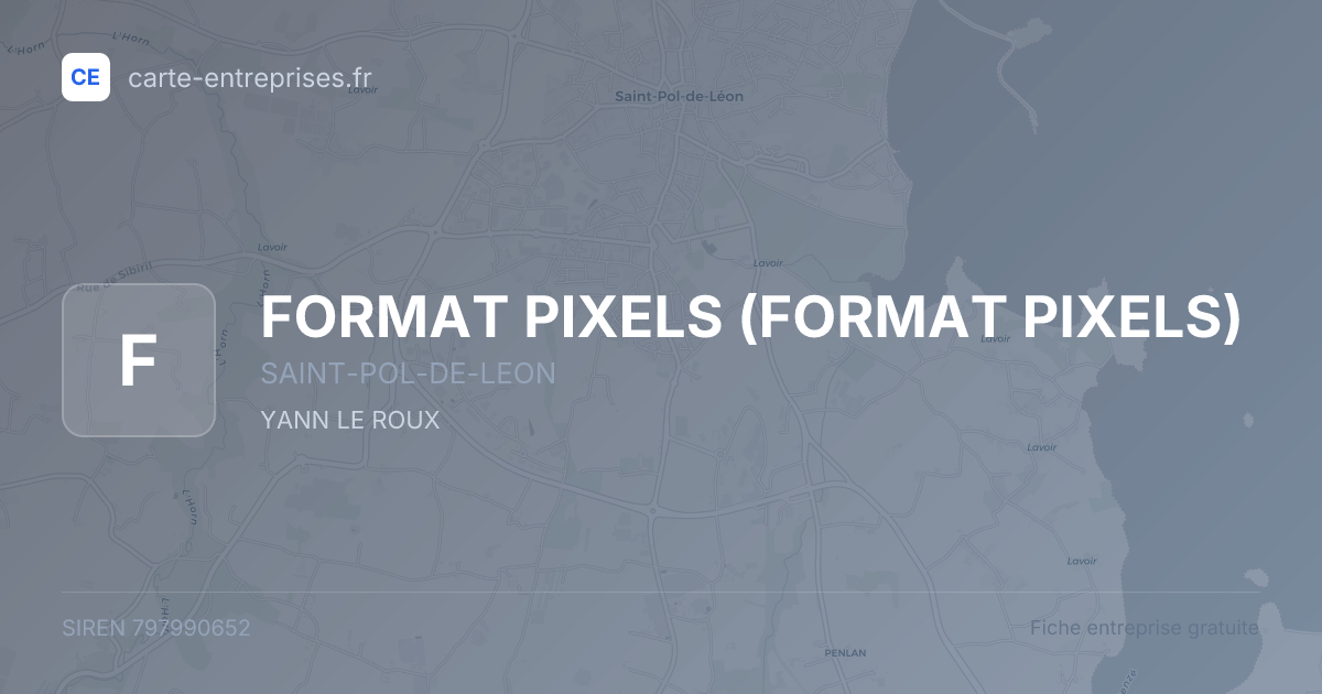 FORMAT PIXELS — 797990652 — fiche entreprise