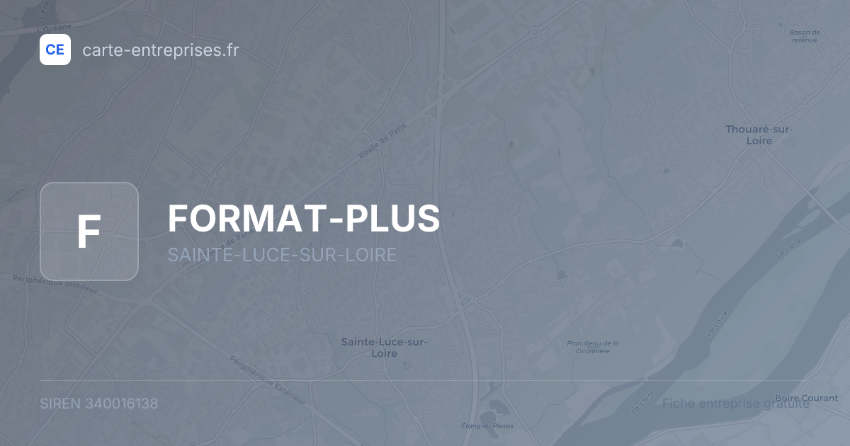 FORMAT-PLUS — 340016138 — fiche entreprise