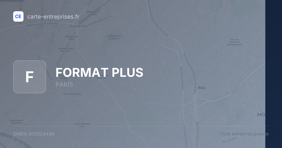 FORMAT PLUS — 503024499 — fiche entreprise