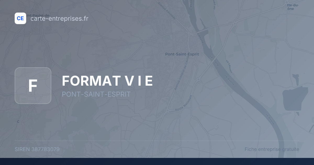 FORMAT V I E — 387783079 — fiche entreprise