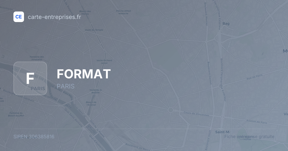 FORMAT — 306385816 — fiche entreprise