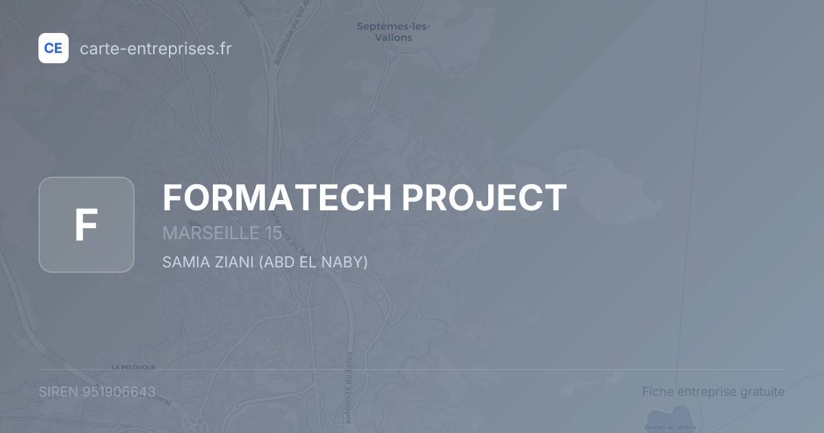 FORMATECH PROJECT — 951906643 — fiche entreprise