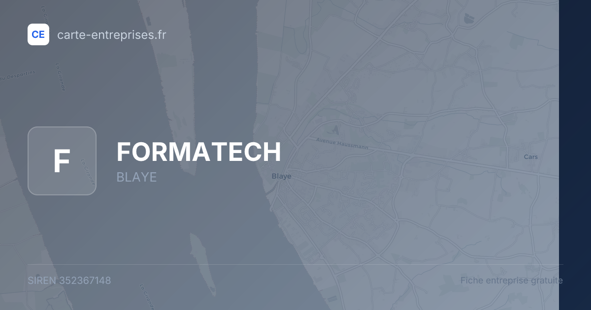 FORMATECH — 352367148 — fiche entreprise