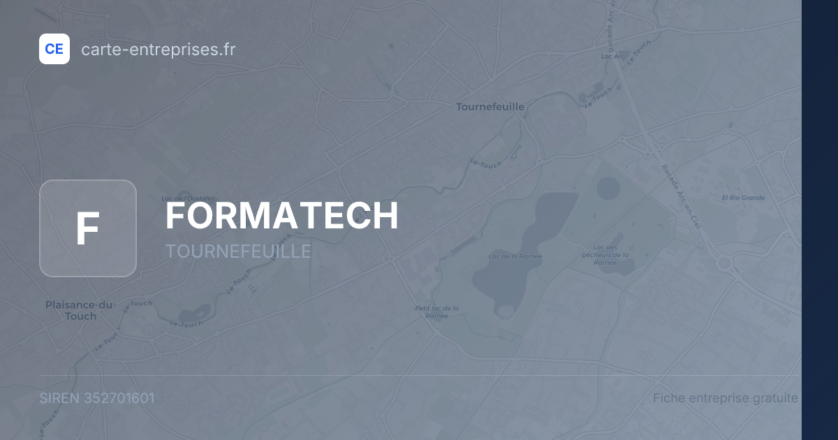 FORMATECH — 352701601 — fiche entreprise
