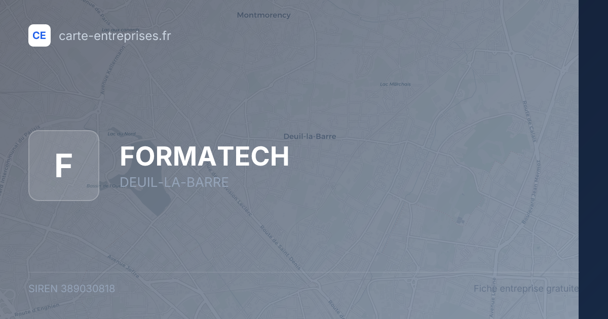 FORMATECH — 389030818 — fiche entreprise