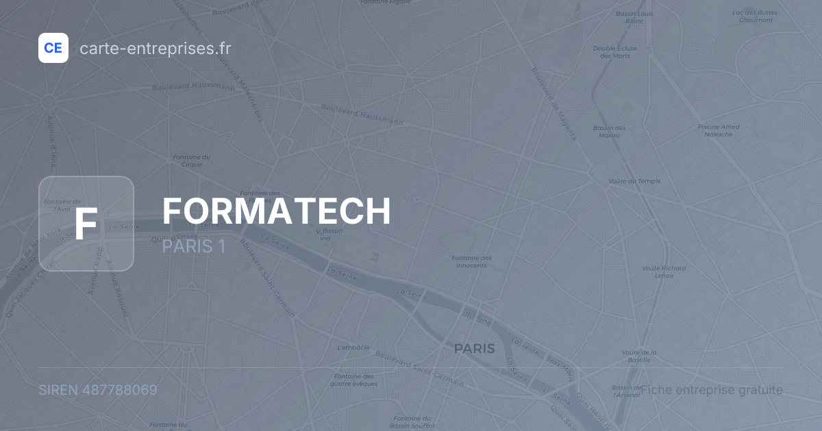 FORMATECH — 487788069 — fiche entreprise
