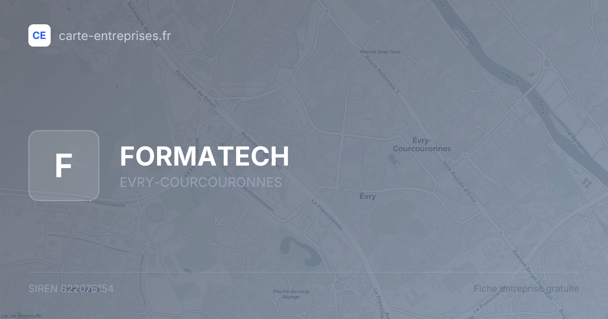 FORMATECH — 822076154 — fiche entreprise