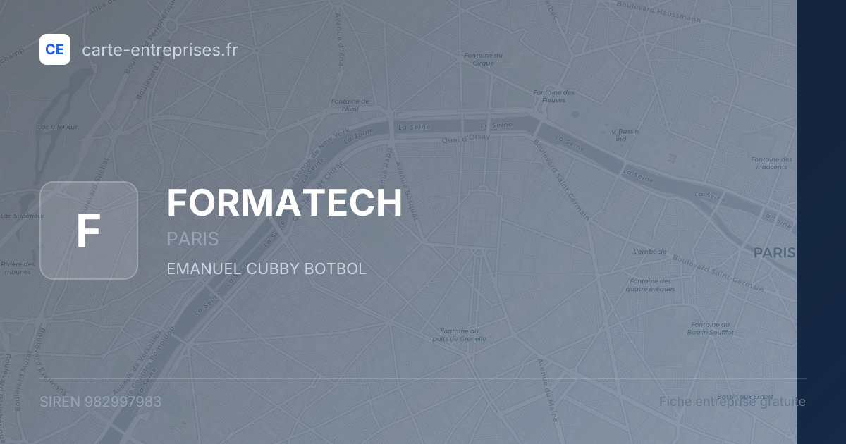 FORMATECH — 982997983 — fiche entreprise