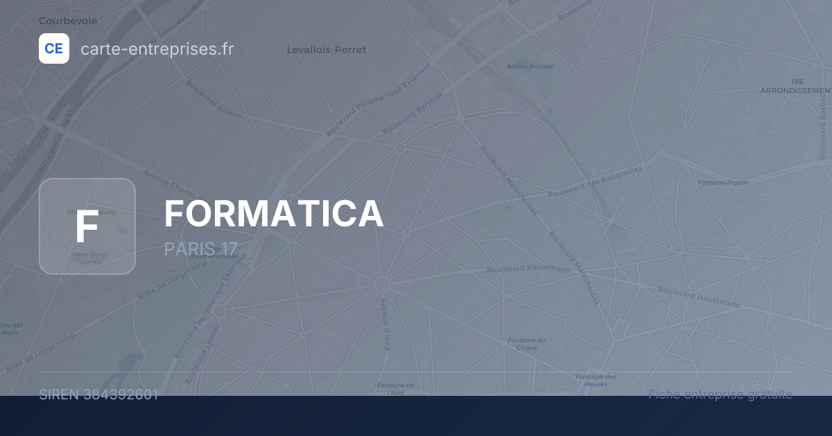FORMATICA — 384392601 — fiche entreprise