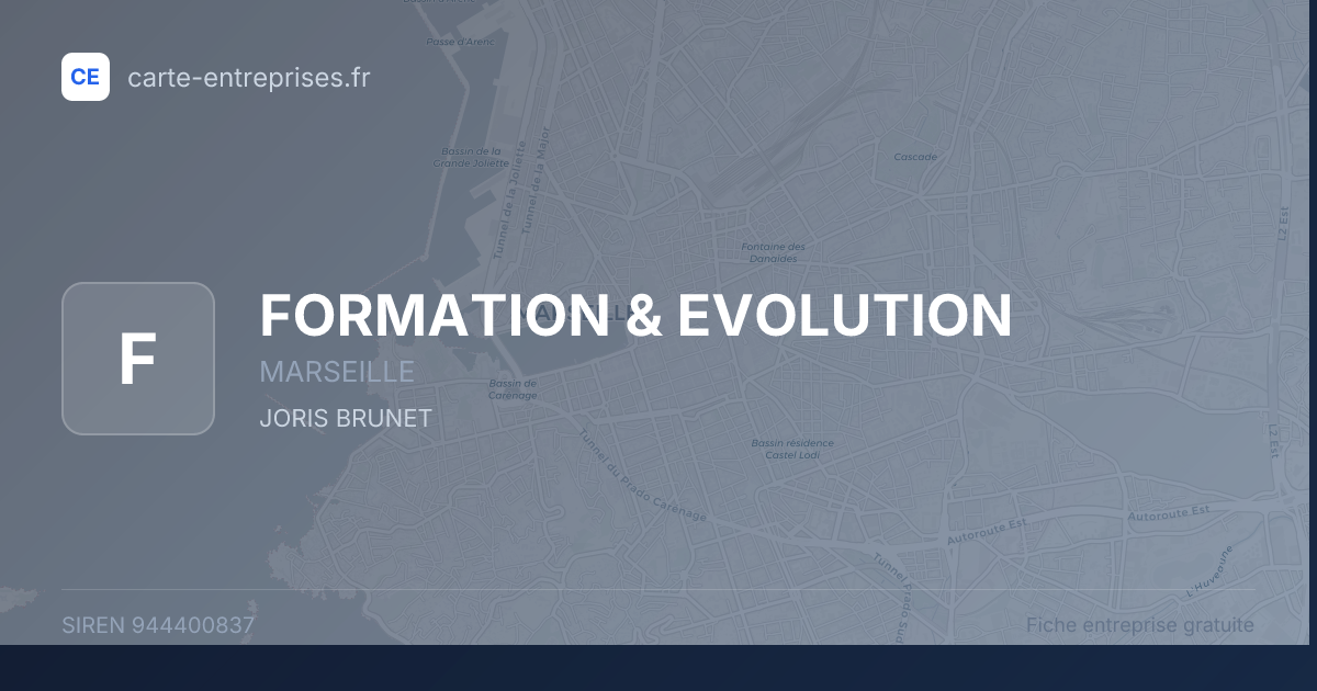 FORMATION & EVOLUTION — 944400837 — fiche entreprise