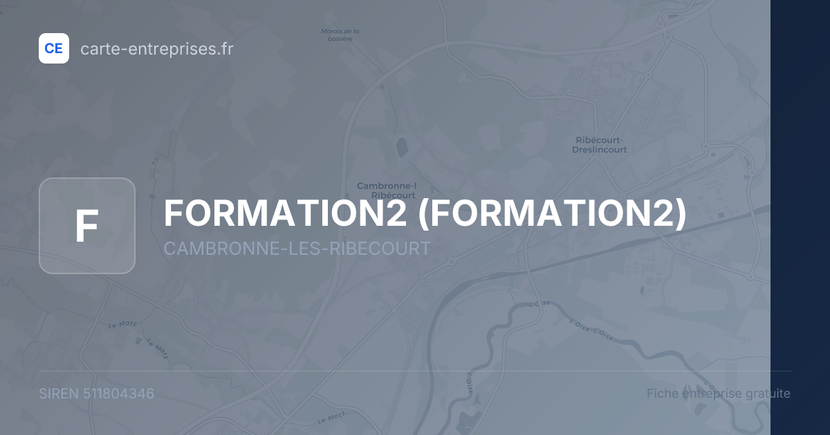 FORMATION2 — 511804346 — fiche entreprise