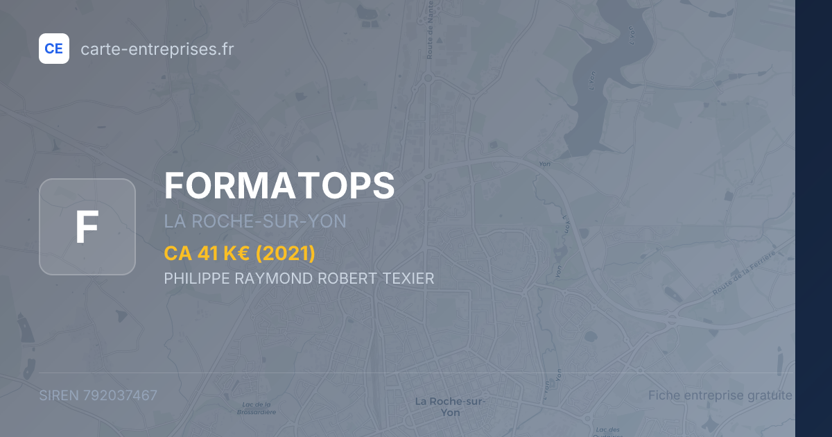 FORMATOPS — 792037467 — fiche entreprise