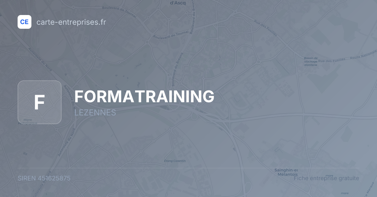 FORMATRAINING — 451625875 — fiche entreprise
