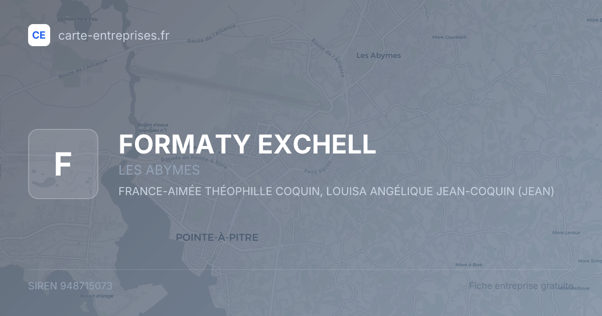 FORMATY EXCHELL — 948715073 — fiche entreprise