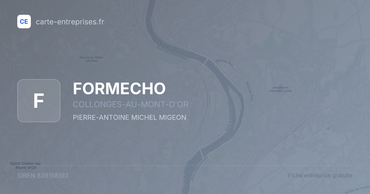 FORMECHO — 839158193 — fiche entreprise