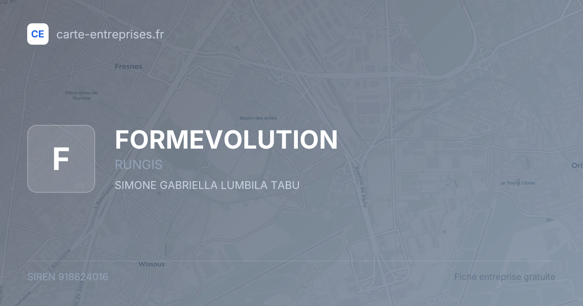 FORMEVOLUTION — 918624016 — fiche entreprise