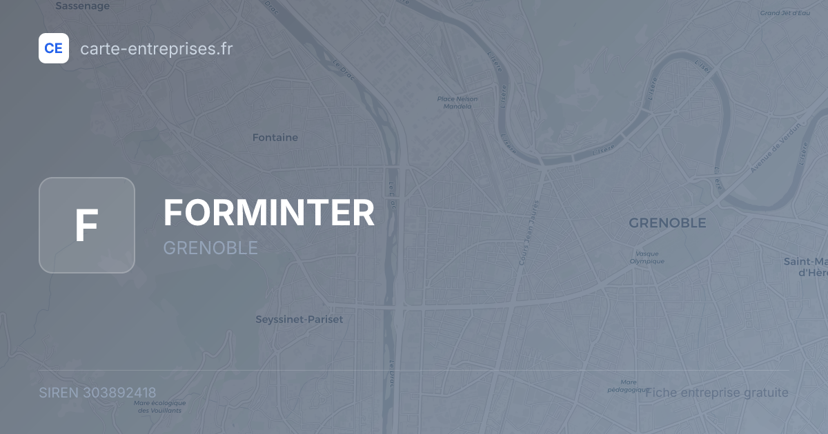 FORMINTER — 303892418 — fiche entreprise