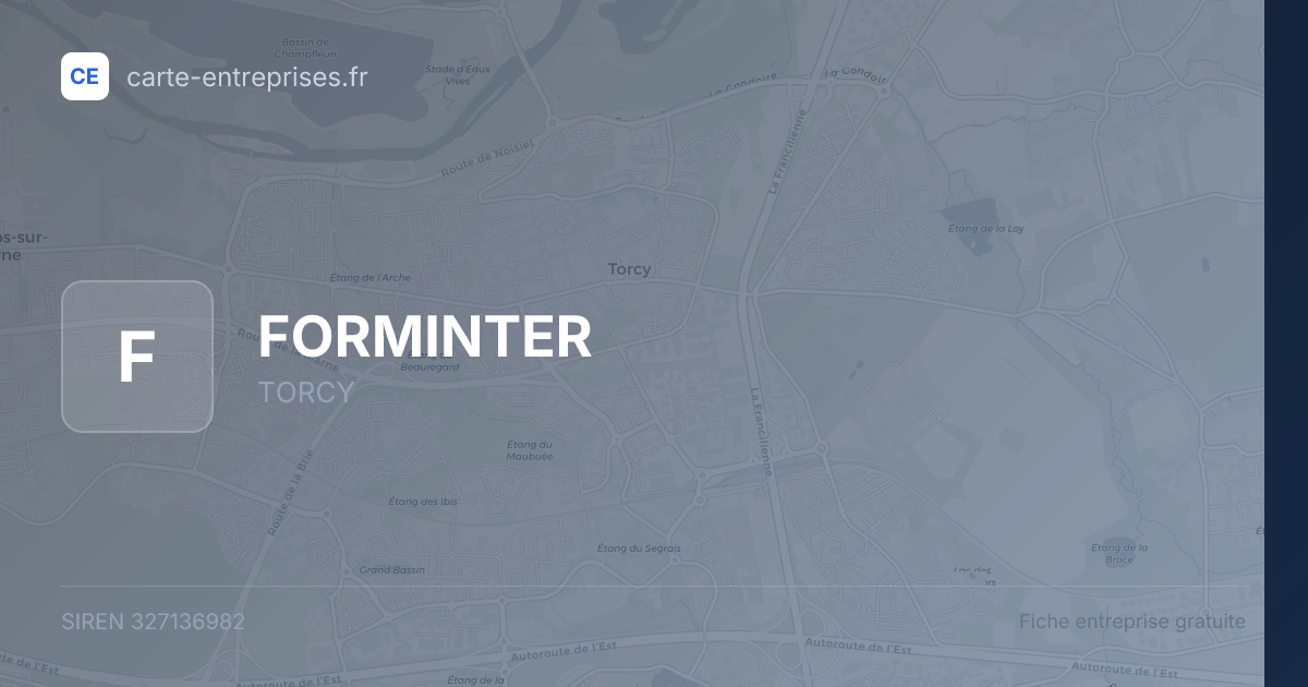 FORMINTER — 327136982 — fiche entreprise