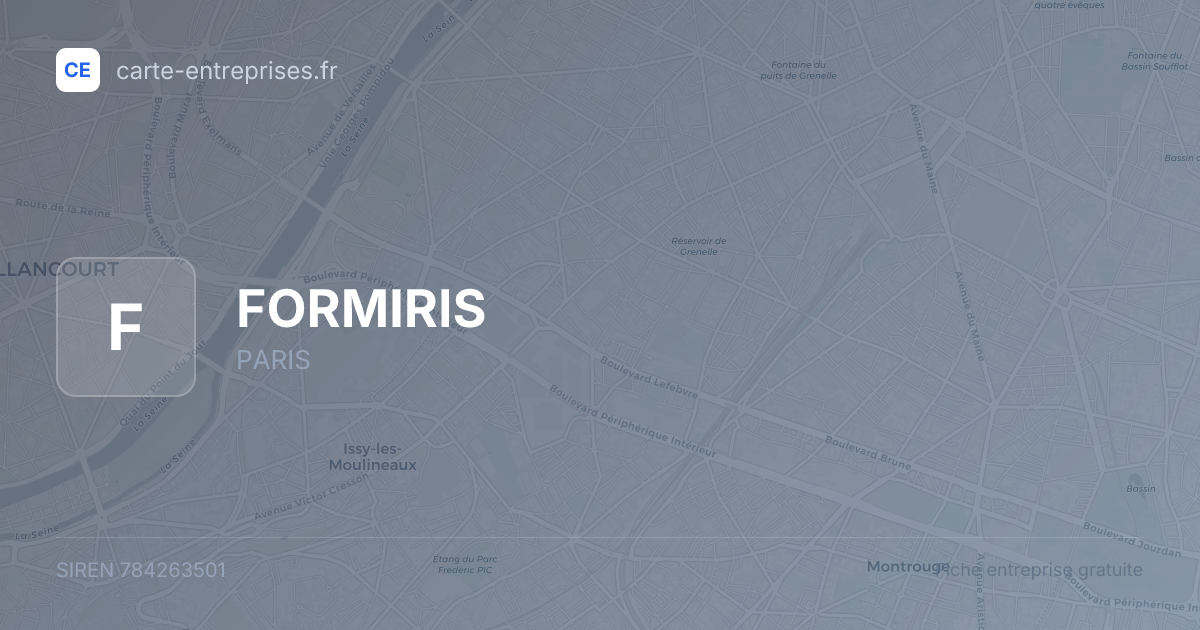 FORMIRIS — 784263501 — fiche entreprise