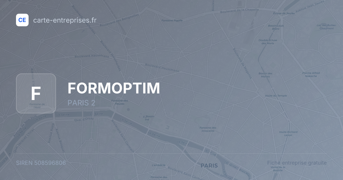 FORMOPTIM — 508596806 — fiche entreprise