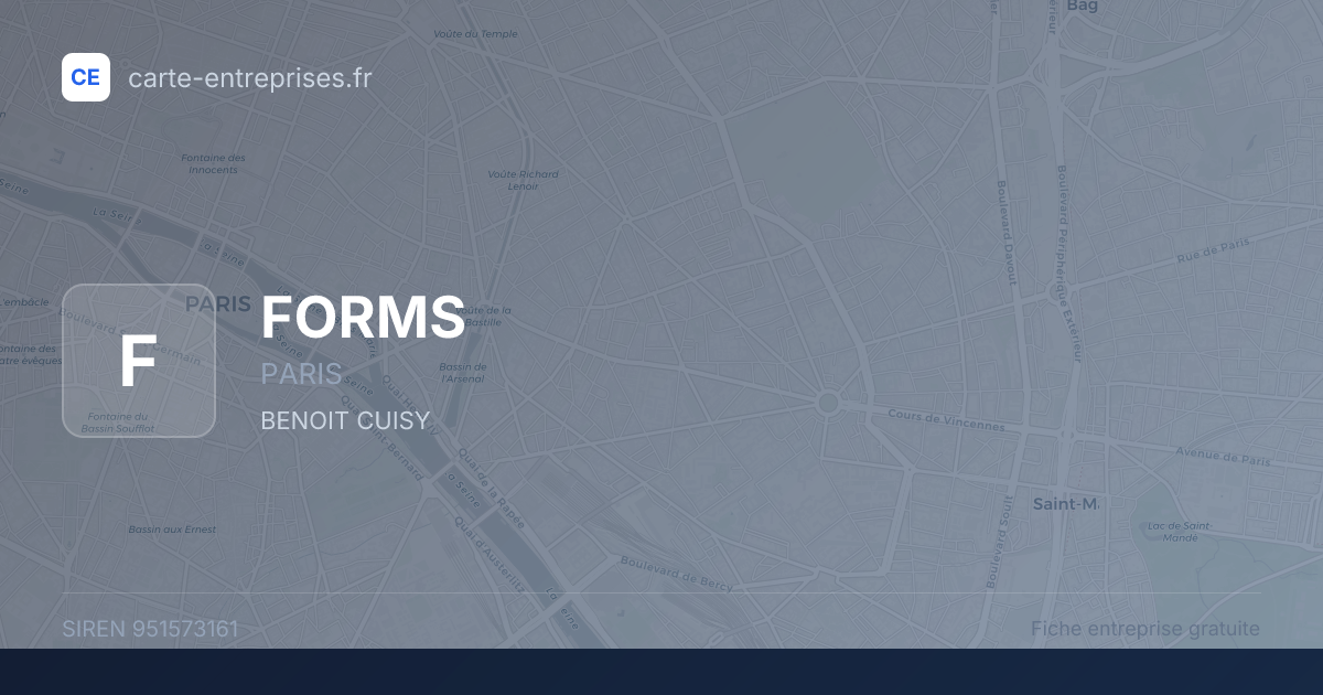 FORMS — 951573161 — fiche entreprise