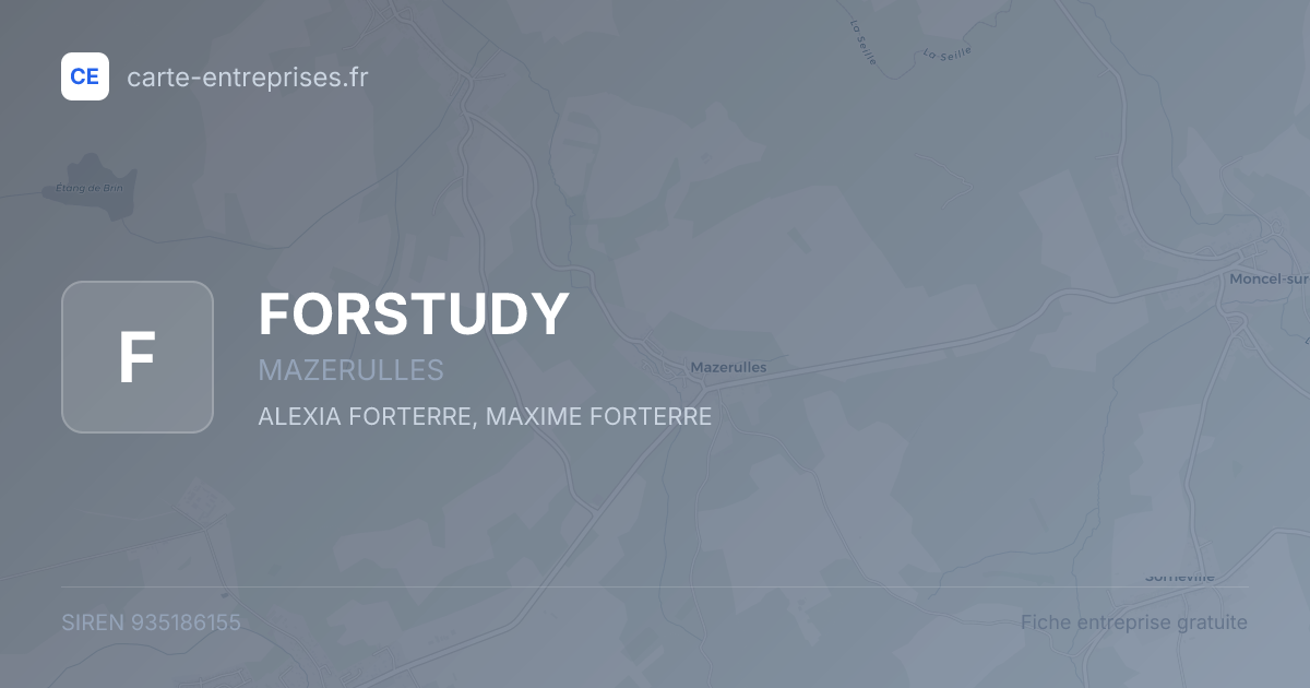 FORSTUDY — 935186155 — fiche entreprise