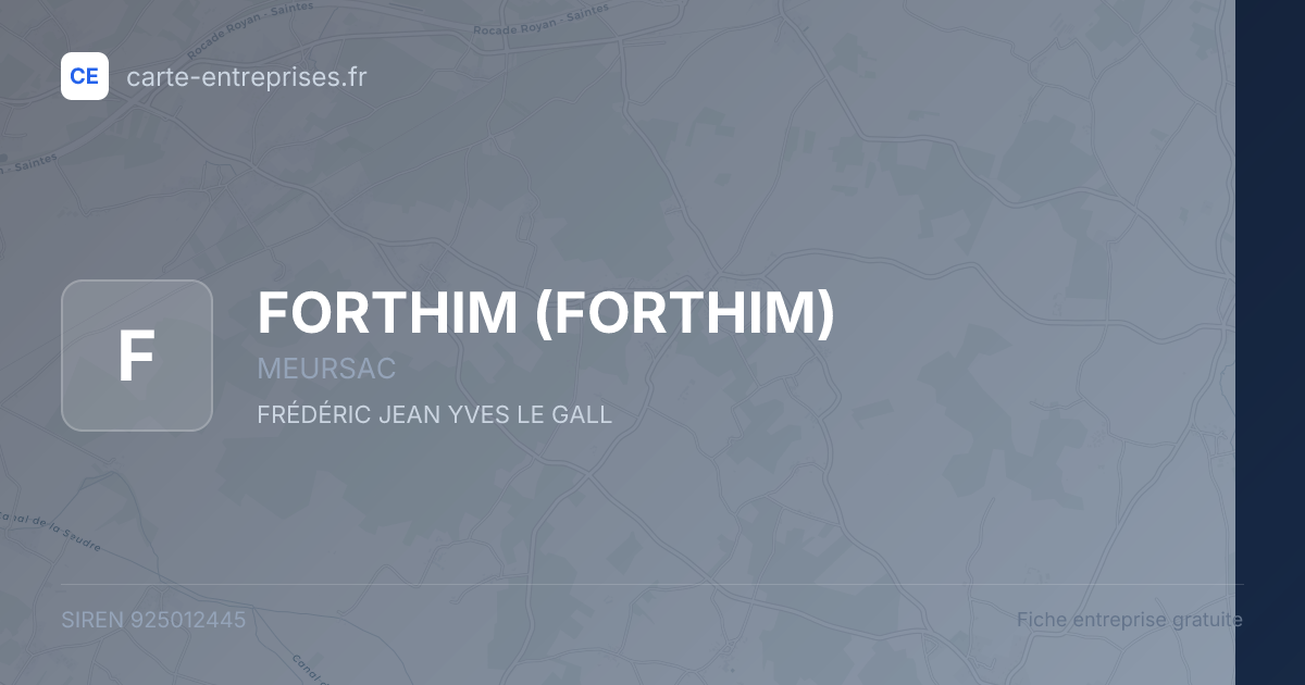 FORTHIM — 925012445 — fiche entreprise