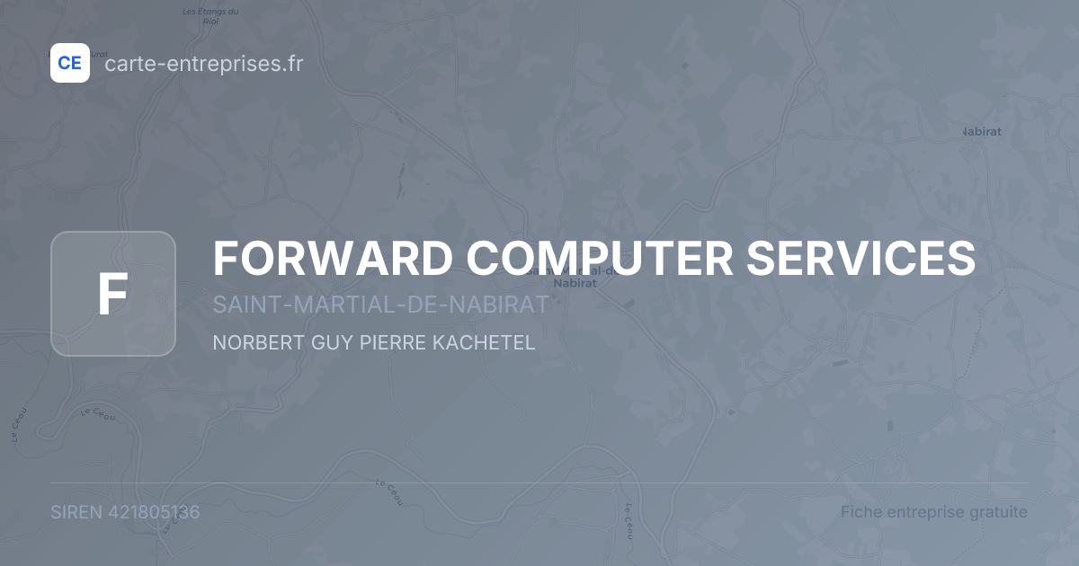 FORWARD COMPUTER SERVICES — 421805136 — fiche entreprise