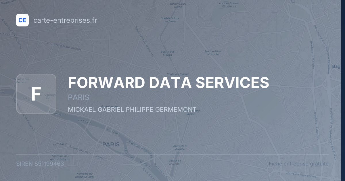 FORWARD DATA SERVICES — 851199463 — fiche entreprise