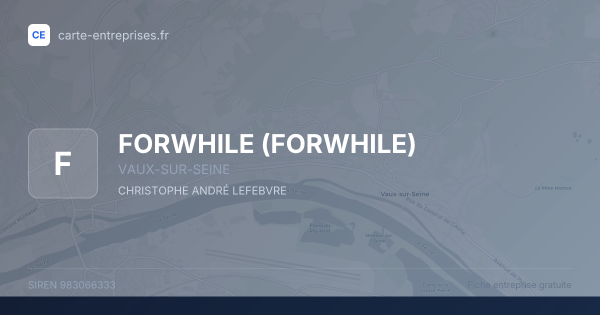 FORWHILE — 983066333 — fiche entreprise