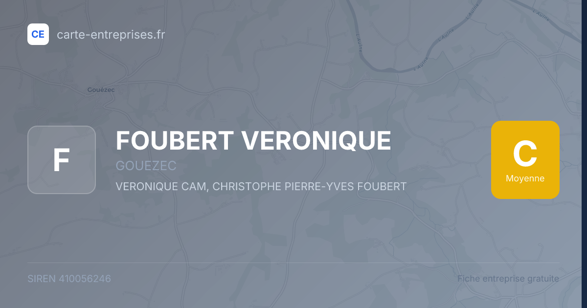FOUBERT VERONIQUE — 410056246 — fiche entreprise
