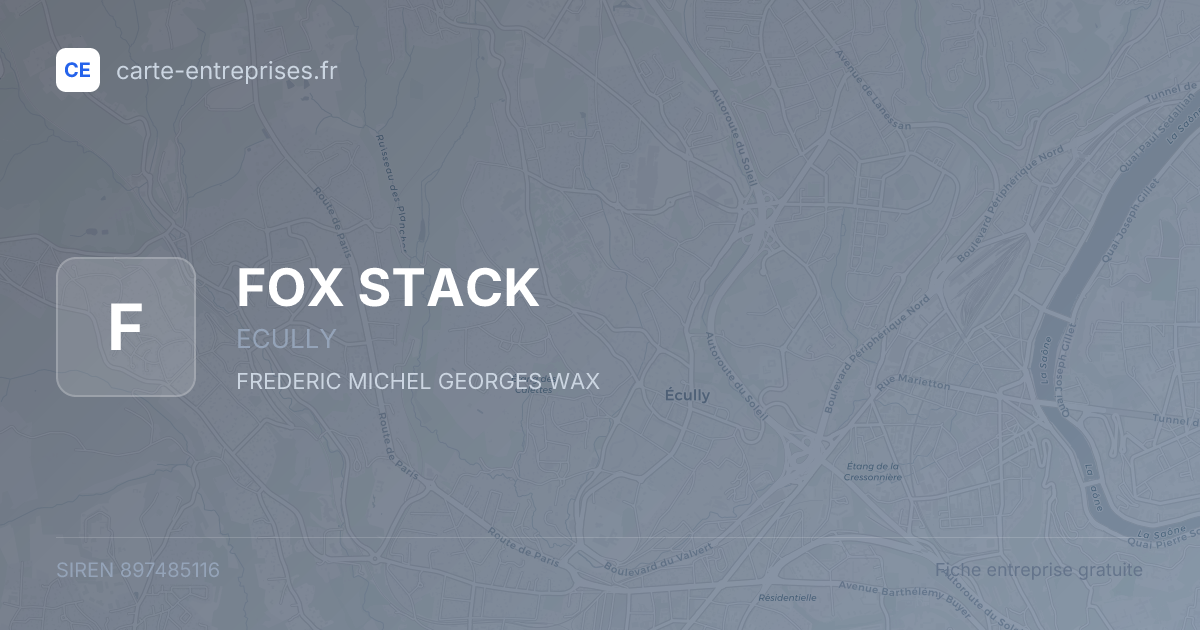 FOX STACK — 897485116 — fiche entreprise