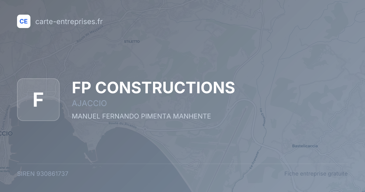 FP CONSTRUCTIONS — 930861737 — fiche entreprise