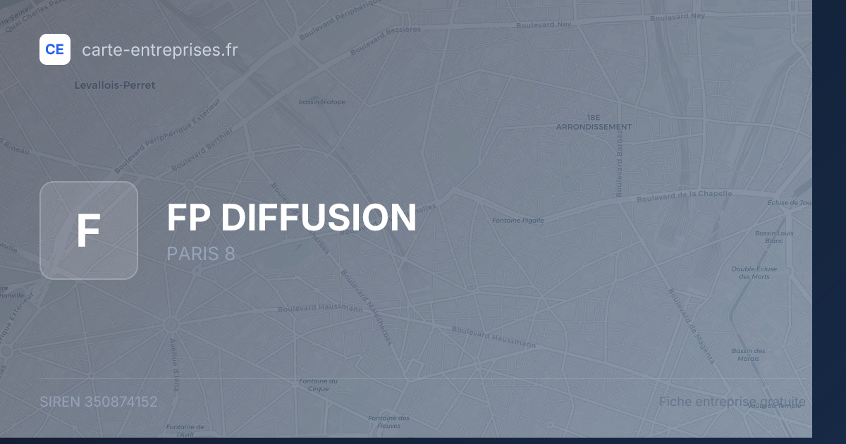 FP DIFFUSION — 350874152 — fiche entreprise