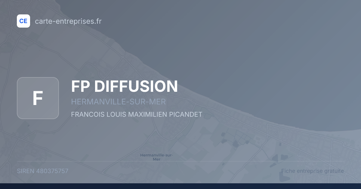 FP DIFFUSION — 480375757 — fiche entreprise