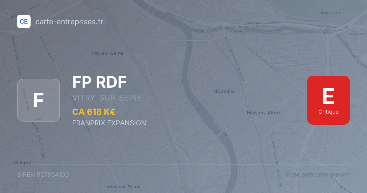 FP RDF — 927854109 — fiche entreprise