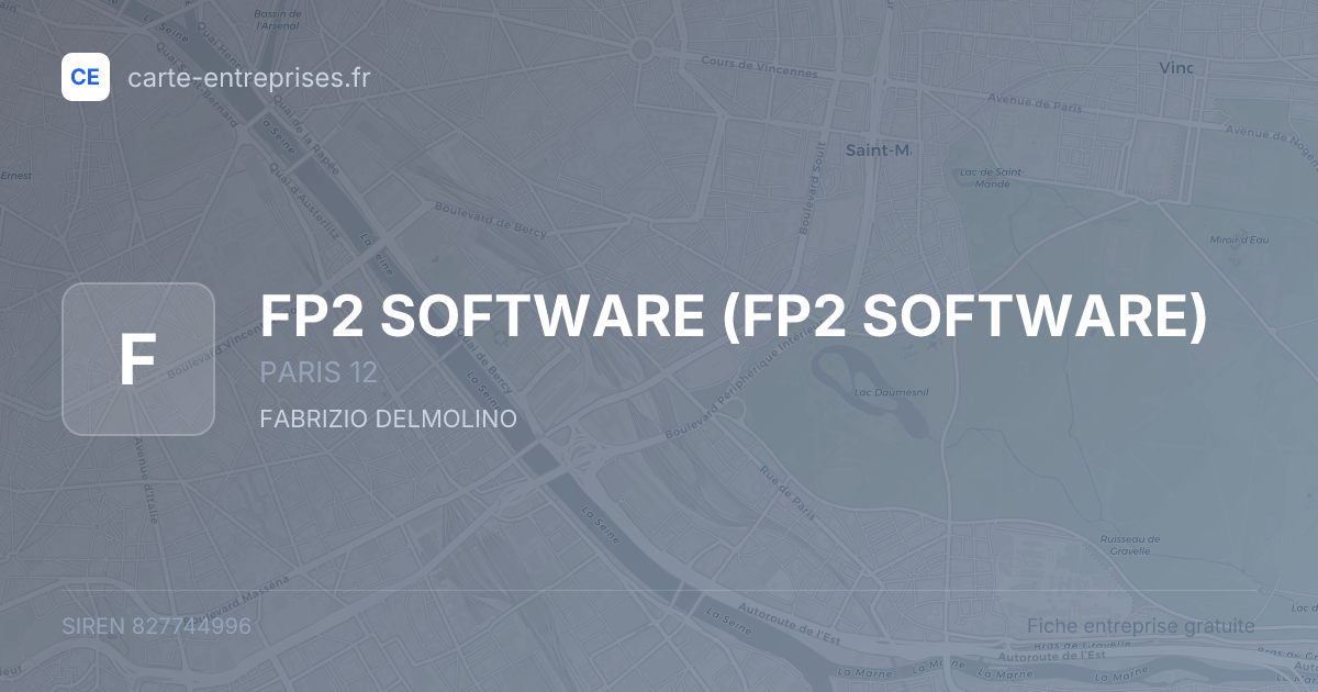 FP2 SOFTWARE — 827744996 — fiche entreprise