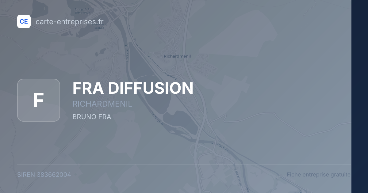 FRA DIFFUSION — 383662004 — fiche entreprise