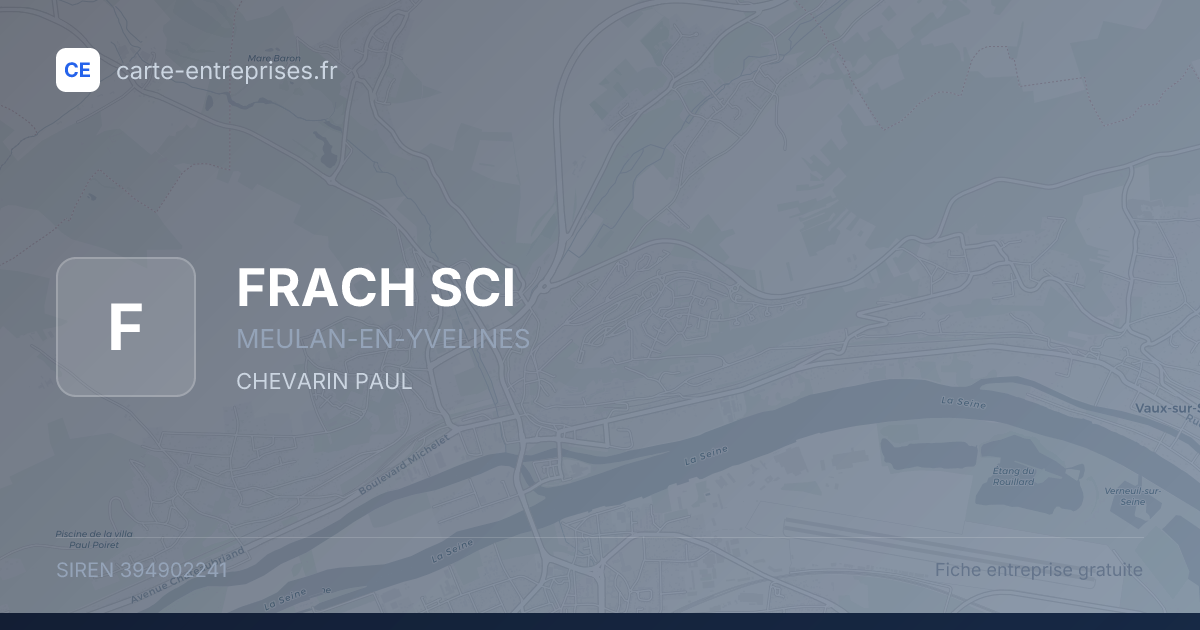 FRACH SCI — 394902241 — fiche entreprise