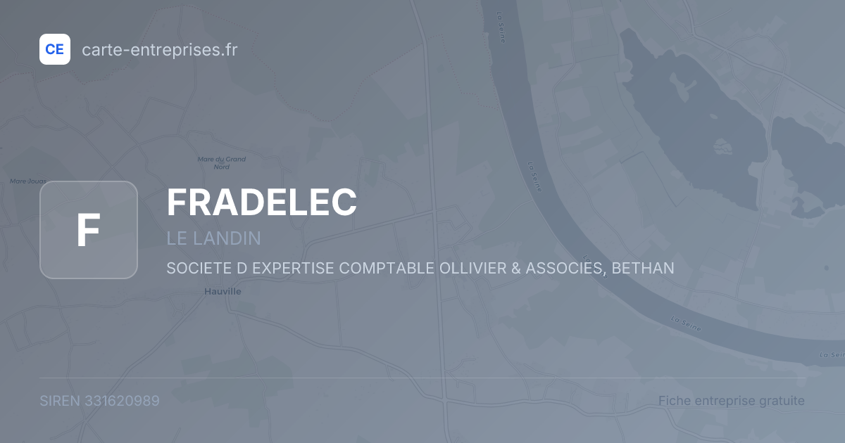 FRADELEC — 331620989 — fiche entreprise