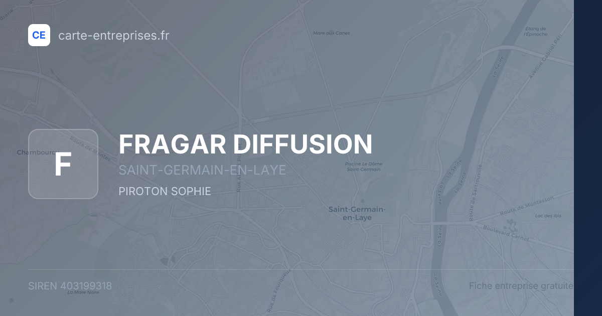 FRAGAR DIFFUSION — 403199318 — fiche entreprise