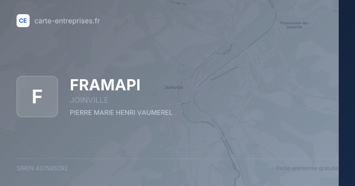 FRAMAPI — 437585292 — fiche entreprise