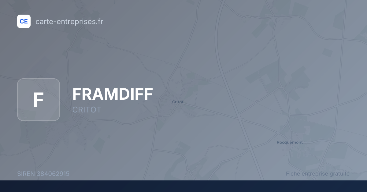FRAMDIFF — 384062915 — fiche entreprise