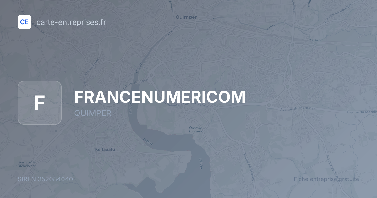 FRANCENUMERICOM — 352084040 — fiche entreprise