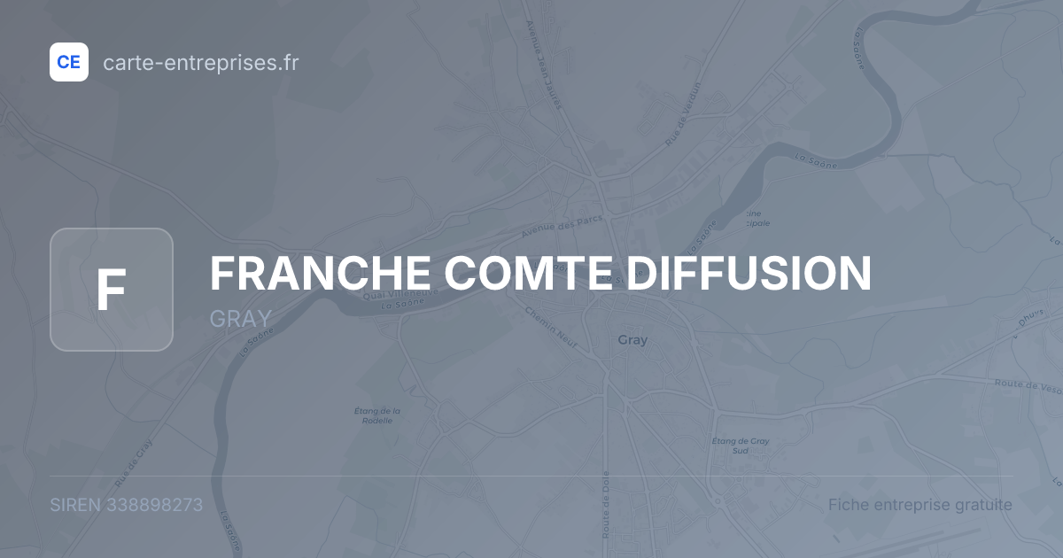 FRANCHE COMTE DIFFUSION — 338898273 — fiche entreprise